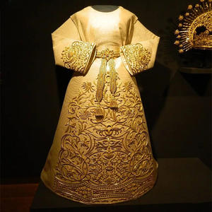 ชุดเดรสกระโปรงปักลายศิลปะแฟชั่นสำหรับผู้หญิง ฉลองครบรอบหนึ่งร้อยปีแห่งการอุทิศตนและคุณค่าของพระแม่มารี - Product Image 2