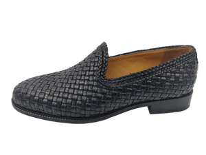 Mocasines de Cuero Genuino para Hombre, con Punta en Pico, Diseño Tejido, Zapatos de Vestir para Oficina y Carrera Profesional, Suela de Goma Acolchada - Product Image 3
