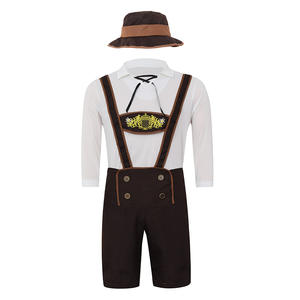Costume bavarois haut de gamme pour hommes avec logo brodé personnalisé – Fabricant OEM ODM de Lederhosen - Product Image 6