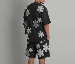 Custom Made Best Sale Price Men Summer Shorts Set Low MOQ Breathable <b>T</b> Shirt With Short Set - Product Image 2