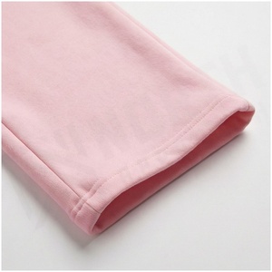 <b>Pink</b> Women Hooded <b>Tracksuit</b> <b>Set</b> With Slogan Print Zipper Front Sweatshirt And Loose Pants Casual Full Length Spring Wear - Product Image 6