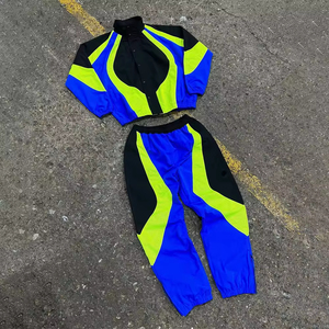 Custom Sweatsuit Two Piece Set Zipper <b>Jacket</b> Polyester Zipper <b>Track</b> Suit Windbreaker Tracksuit <b>for</b> <b>Men</b> Made By Numica Sports - Product Image 5