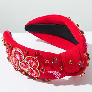 Diademas Decorativas Personalizadas Hechas a Mano con Cuentas de Vidrio Bordadas, Regalo Festivo para Fiestas, Diadema de Moda, Accesorio para el Cabello - Product Image 6