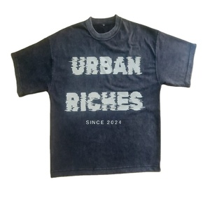 Camiseta Personalizada de Gran Tamaño, Estilo Tie Dye, Algodón Desgastado, Manga Corta, Impresión Serigrafiada, Efecto Descolorido por el Sol, Lavado Ácido, con Logotipo Personalizado - Product Image 1