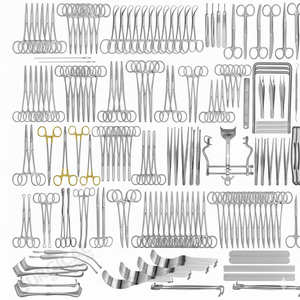 Juego de 161 piezas de instrumentos quirúrgicos básicos de grado alemán de Dentavex - Product Image 1