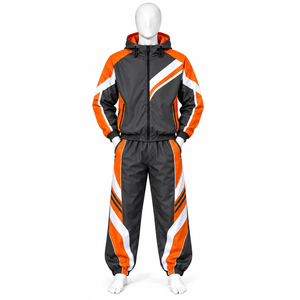Chándal Deportivo de Nylon 2026 para Hombre, Ligero, con Franjas Reflectantes, Cortavientos, con Cierre - Product Image 1