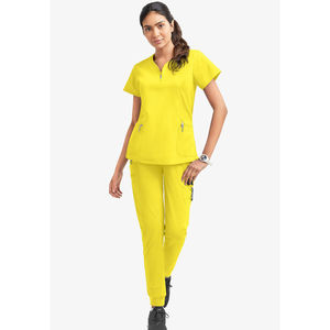 Blusa Médica Ajustada para Mujer, Cuello en V, Nueva, Uniforme de Enfermera, Farmacia, Hospital, Colores Personalizados, 3XL, Uniforme Médico Unisex para Doctor - Product Image 1