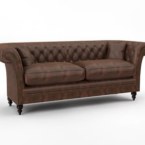 Ensemble de canapés sectionnels inclinables en cuir avec dossier réglable et coussins moelleux pour salon - Product Image 1