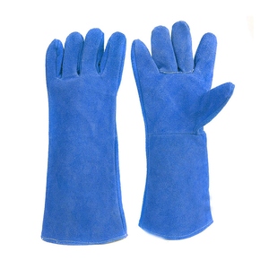 Gants de soudage antistatiques en cuir de vachette de haute qualité, gants de sécurité industriels ignifuges, gants de construction robustes - Product Image 2