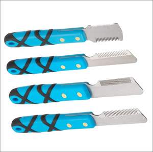 Cuchillo Profesional para Pelar Perros, Juego de 6 Piezas de Acero Inoxidable + Herramientas de Madera para el Cuidado del Pelaje y Recorte de Mascotas - Product Image 2