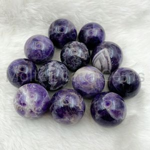Esfera de Cristal de Amatista Chevron Natural, Pulida a Mano, Gema Curativa Púrpura, Feng Shui, Meditación Religiosa, Reiki - Product Image 3