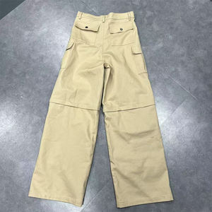 กางเกงผ้าแคนวาส SIDDIQUI HOSINEX สำหรับผู้ชาย/ผู้หญิง ผสมโพลีเอสเตอร์/คอตตอน สไตล์วินเทจ สีเข้ม เป็นมิตรกับสิ่งแวดล้อม ป้องกันรอยยับ แห้งเร็ว เอวยางยืด คุณภาพสูง - Product Image 3