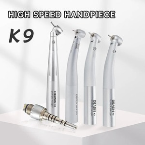 Herramientas Dentales BSI-MM-204, Pieza de Mano Dental Manual de Alta Velocidad con Luz LED, Turbina con Rodamiento Cerámico, Acero Inoxidable Plateado para Trabajo Rápido - Product Image 6