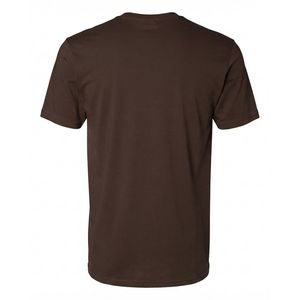 T-shirt à manches courtes pour homme en coton doux, col rond, uni, brun foncé, décontracté, basique, léger, respirant, à porter tous les jours en été - Product Image 2