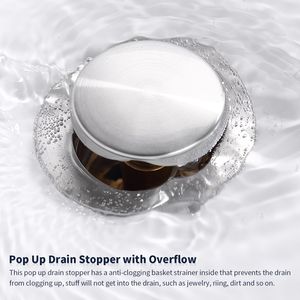 Rubinetto per lavabo bagno a 2 maniglie, interasse 4 pollici, finitura nichel spazzolato, miscelatore con foro di scarico e troppopieno, con 2 ingressi per l'acqua - Product Image 5