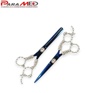 Professionale di alta qualità J2 in acciaio inox taglio capelli forbice nuovo salone di barbiere toelettatura forbici di colore sorprendente rivestimento - Product Image 3