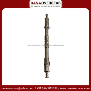 Poignée de porte en laiton de qualité supérieure avec finition antique pour portes de maison ou d'hôtel élégantes à un prix abordable - Product Image 3