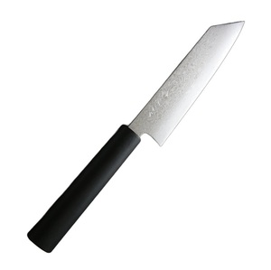 Cuchillo de cocina japonés forjado Fukube VG10 de 16 capas de Damasco con mango lacado negro: Santoku, Gyuto, Nakiri, Petty, Bunka, Sujibiki - Product Image 5