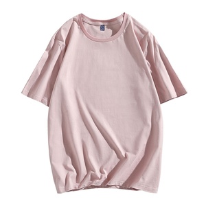 Camiseta personalizada extragrande para hombre, 230 g/m², algodón grueso, informal, de color sólido, manga corta, cuello redondo, para verano. - Product Image 4
