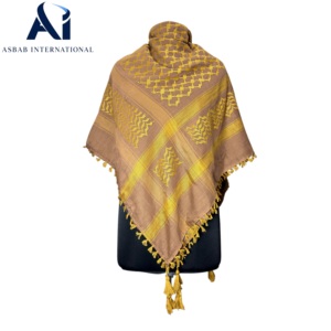 Wholesale <b>Arafat</b> Keffiyeh Shemagh Scarf Kufiya Yashmagh Arab Headscarf Middle East Bulk Manufacturer & Exporter - Product Image 4