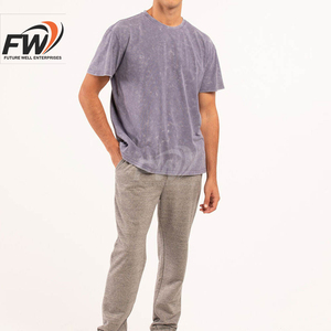 T-shirt d'extérieur décontracté pour homme, 100 % coton, sans manches, coupe ample, respirant, 240 g, couleur unie, délavé à l'acide, séchage rapide, vente en gros - Product Image 4