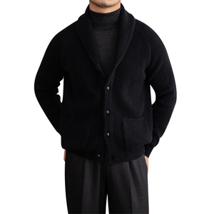 Cárdigan de Punto Acanalado de Alta Calidad con Bolsillos <span class=keywords><strong>Laterales</strong></span>, Cuello Camisero y <span class=keywords><strong>Botones</strong></span> Delanteros - Product Image 4