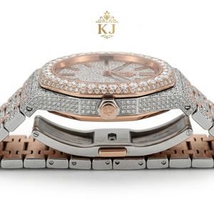 Reloj Mecánico de Lujo con Moissanita, Probador de Diamantes, Bisel de Acero Inoxidable, Estilo Rapero, Diamantes VVS, Cristal de Zafiro, Mariposa - Product Image 2