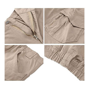 กางเกงคาร์โก้สำหรับผู้ชาย ทนทาน ใช้งานได้หลากหลาย และสวมใส่สบาย เหมาะสำหรับกิจกรรมกลางแจ้ง มีกระเป๋าหลายช่องสำหรับการเดินป่าและการผจญภัย - Product Image 6