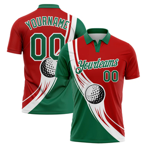 Camisa de Golf de Manga Corta con Estampado Digital para Hombre, de Alta Calidad OEM, Secado Rápido, Transpirable, 140g, Poliéster, Cierre de Botones, Estilo Casual Deportivo - Product Image 5
