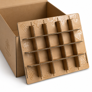 Custom Removable Corrugated Cardboard Partition Embossing UV Coating High Quality Recycled Carton Separator for Packaging - Product Image 1