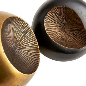 Ensemble de sculptures modernes abstraites texturées en aluminium, figurines faites à la main, ornements décoratifs, décoration intérieure, objets pour bureau et étagères - Product Image 3