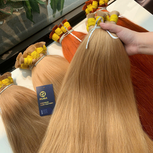Cheveux humains blonds en gros, 100% naturels, cheveux vietnamiens bruts, qualité supérieure, cheveux vierges, super double drawn, logo personnalisé - Product Image 1