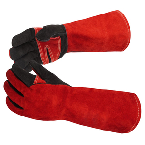 Gants de sécurité anti-coupure de qualité supérieure en cuir de vachette personnalisé avec logo imprimé sur mesure et protection TPR contre les chocs - Product Image 3