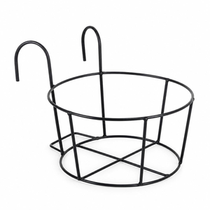 Soporte de Metal para Macetas Colgantes, Decorativo, de Hierro, para Balcón, Terraza, Patio, Jardín, Valla y Exteriores del Hogar - Product Image 6