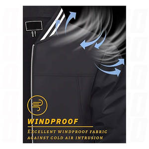 Chaqueta bomber ligera informal para hombre, para primavera y otoño, cortavientos con cremallera y bolsillos, elegante ropa exterior para el día a día. - Product Image 5