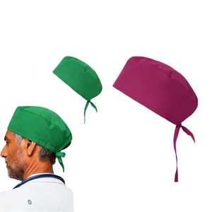 Casquette bouffante unisexe réglable avec bande anti-transpiration - Utilisation hospitalière, tissu polyester/coton anti-poussière - Product Image 1