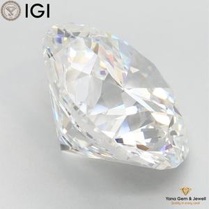 Diamant rond brillant de 5,50 carats, certifié IGI, couleur E, clarté VVS2, cultivé en laboratoire par procédé CVD, taille 11,32-11,41 mm, bijoux - Product Image 5