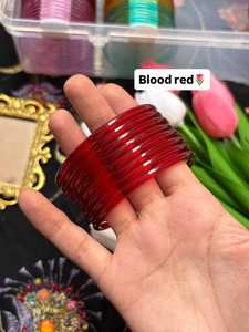 MN EXPORTS Chudiyan Jelly <b>Bangle</b> for Women Girls <b>Glass</b> Material Casting Technique Model Angel Style Customizable Size Fashion - Product Image 2