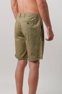 Shorts chino en coton pour homme, coupe slim, de haute qualité, décontractés, extensibles, respirants, logo personnalisé, OEM, vente en gros, fournisseur en vrac - Product Image 4