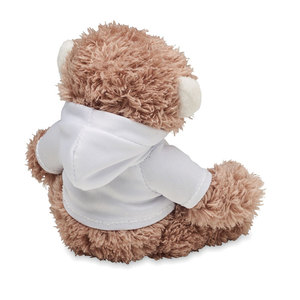Bambola di peluche personalizzata che indossa giocattoli promozionali felpa Lenny - Product Image 2