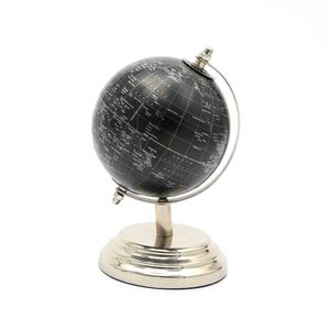 Base in alluminio 6 \ "H da tavolo globo decorativo elegante mappa del mondo modello per l'arredamento della casa o dell'ufficio - Product Image 2