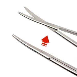 Ciseaux chirurgicaux dentaires RSI KY-38 14CM TC Metzenbaum à pointes courbes et émoussées, poignée ergonomique, certifiés CE Classe I, pour amygdales et interventions délicates - Product Image 4