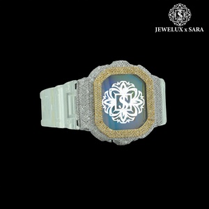 นาฬิกาเพชรคุณภาพพรีเมียม ดีไซน์ทันสมัย ประดับเพชรแบบ Iced Out เหมาะสำหรับงานปาร์ตี้และเป็นของขวัญ มีจำหน่ายในราคาส่งออกจากอินเดีย - Product Image 3