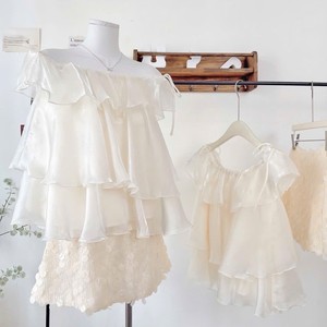 Chemisier sans manches en mousseline de soie blanche à volants, coupe épaules dénudées, haut pour femme, qualité OEM Premium - Product Image 1