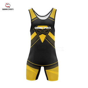 Venta al por Mayor de Singletes de Lucha Unisex para Adultos, 100% Poliéster, con Impresión por Transferencia de Calor Personalizada, Servicio OEM - Product Image 2