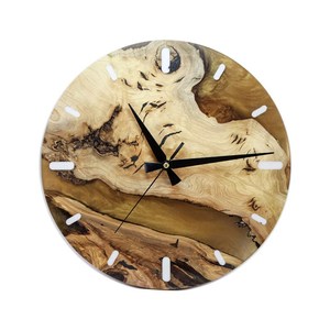 Resin <b>Wall</b> <b>Clock</b> With Wooden Accents and Vintage Design & Perfect for Travel-inspired <b>Decor</b> at Very Good Cost - Product Image 6