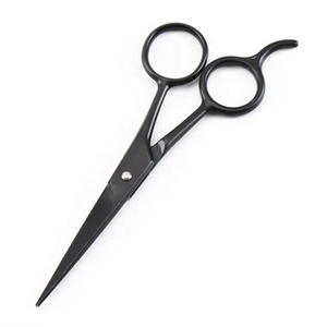 Ciseaux de coiffure professionnels en acier inoxydable à haute teneur en carbone, revêtement céramique, couleur noire, pour salon de beauté, vente en gros - Product Image 3