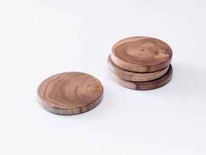 Sous-verre en bois au design minimaliste, texture bois, protection pour boissons, surface de table, couleur bois, sous-verres en bois pour boissons - Product Image 4