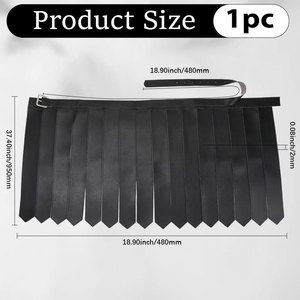 Cinturón de Cuero PU Negro Estilo Guerrero, Ajustable, con Correas de Kilt, para Hombre, 2026 - Product Image 3