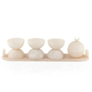 Juego de Cuencos de Resina Pulida de Lujo, Bandeja de Servir Hecha a Mano, Estilo Árabe, Apto para Lavavajillas, Vajilla Ecológica para Bodas y Hogar - Product Image 2